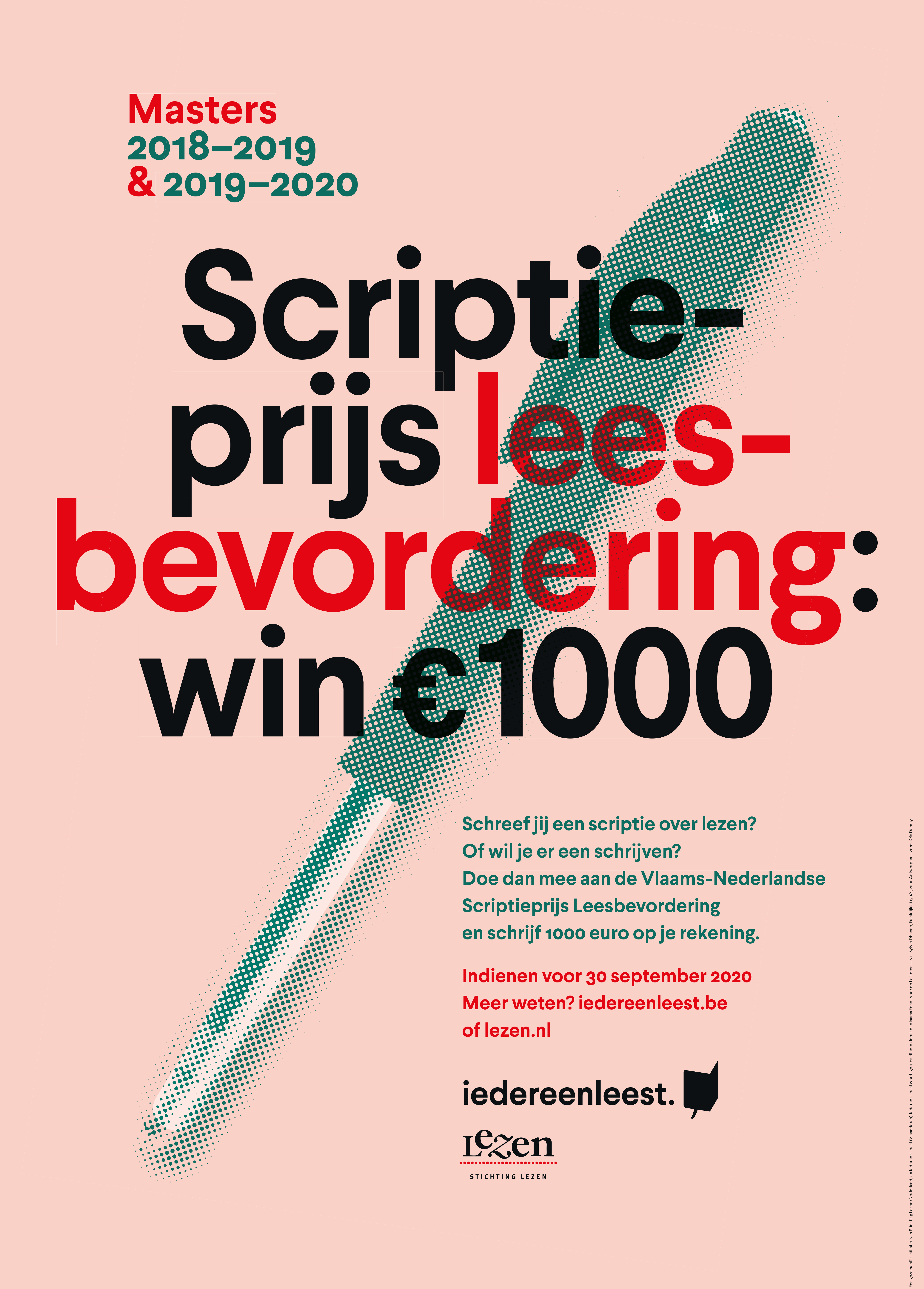 affiche van de scriptieprijs leesbevordering