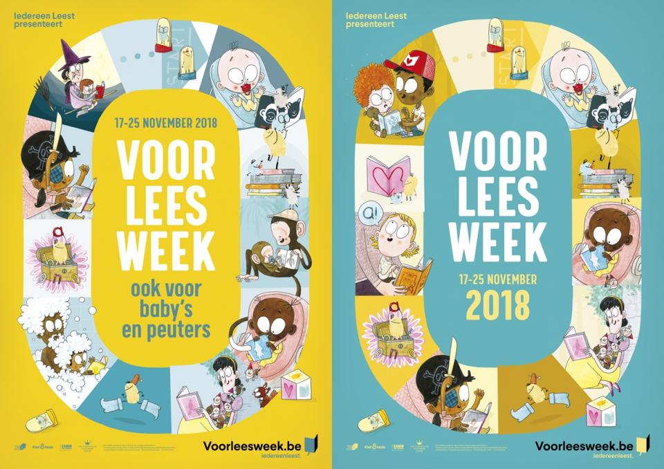 Affiches van de Voorleesweek editie 2018