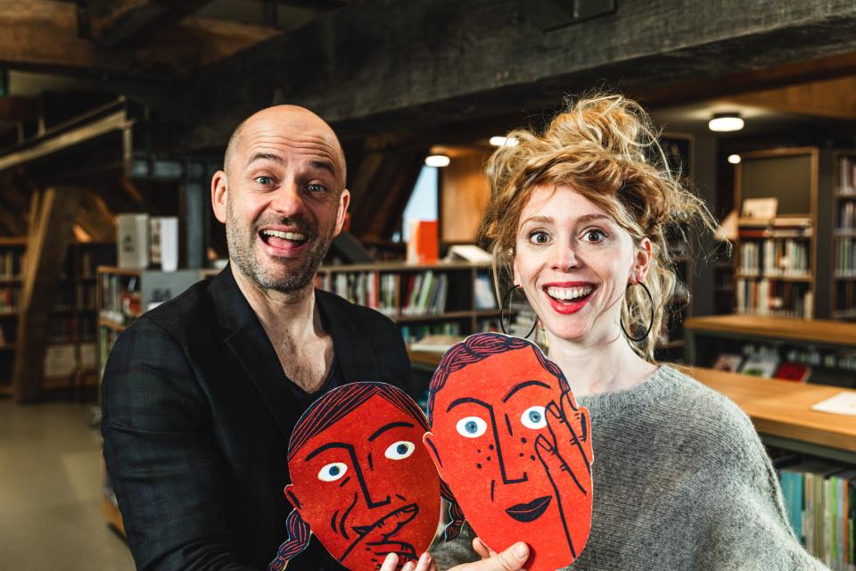 Tom en Sien in bibliotheek Het Predikheren in Mechelen